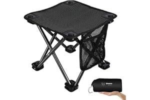 ‎KINGCAMP KingCamp Mini Klapphocker Falt Hocker Camping Angel Sitz Stahl 650g Leicht 150kg