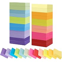 32 Bloc-Notes Adhésifs - 3200 Feuilles Multicolores 50x38mm