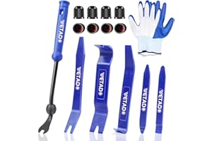 Wetado Auto Trim Removal Tool Set, 16 Pcs Auto Car Trim Tool Kit Plastic Pry Tool Kit for Car, Clip, Audio, Dashboards, Door Panel Window Molding Fastener Remover Tool Kit