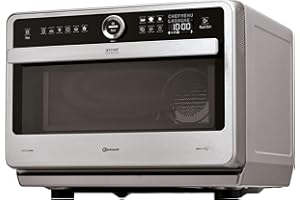 ‎BAUKNECHT Bauknecht Jet Chef MW 179 IN Edelstahl 5in1-Multifunktionsmikrowelle/ 1000 W/ 33 L Garraum/Heißluft 1500 Watt/ Quartz Grill 1200 W/DualCrisp/ Dampfgaren/Schmelz- und Schnellauftau-Funktion