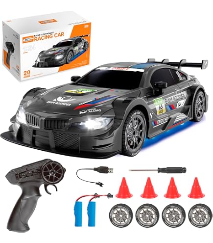 FLYCOLOR Turbo Racing 1:76 Scale Drift RC Car with Gyro Mini Fully