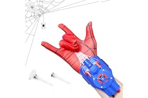 HLMNAKE Lanciatore a ragnatela blu con filo e recupero automatico della corda, Web Launcher come omaggio alla Spidey, Spider Web Shooter perfetto per cosplay, Halloween e molto altro