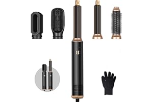 ‎LANBOO Hairstyler 5-in-1 Set, Air Styler, Magic Styler, Negative Lonen Hair Styler with Automatic Curling Iron, Air Styler Thermal Brush Hair Dryer