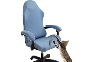 AHYBE Coprisedia Da Gaming Con Braccioli Fodera Per Sedia Da Ufficio Coprisedia Da Gioco Elasticizzata Sfoderabile E Lavabile, Copertura Per Sedia Da Gaming Per Sedia Da Computer Gioco ﻿(M)