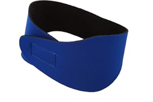 Cuasting Banda para el de la oreja de natación para las mujeres hombres adultos niños neopreno banda de la oreja de natación diadema protector de agua banda de cabeza (azul/M