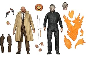 NECA Michael Myers - RXZER23, Halloween 2, Confezione da 2 Action Figure, Multicolore
