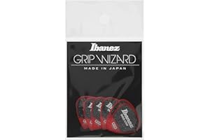 Ibanez PPA16MSG Sand-Grip Short Teardrop Guitar Pick Red 0.8mm (6-Pack) - Zestaw kostek