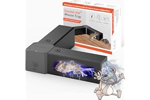 Rattenfalle Elektrisch, Jkevow Elektrische Mausefalle 2000V mit 2 Köderboxen,Mausefalle für Drinnen, Küche -Wirksam für Kleine Mäuse