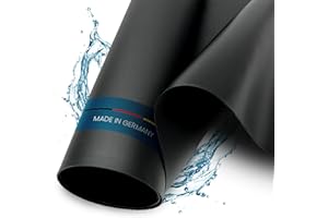 Sika Bâche en PVC de qualité supérieure pour bassin (de 2 m² à 80 m²) - Épaisseur 0,5 mm/1,0 mm/1,5 mm - Produit fabriqué en Allemagne - Noir