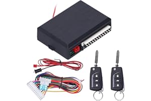 AQXREIGHT Kit di blocco centralizzato di controllo universale di ingresso senza chiave remota per auto 12 V