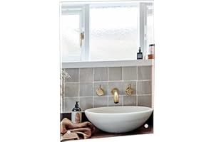 ‎DRIPEX Dripex Spiegel 60x45cm Rahmenloser Badezimmerspiegel rechteckig Wandspiegel mit poliertem Rand und vorgebohrten Löchern Badspiegel für Ankleidezimmer Schlafzimmer und Wohnzimmer