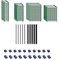 MMOBIEL 60 Pcs PCB Breadboard Circuit Board Prototype Set with Screw Terminal Blocks 2/3 pins Male/Female Header Kit Universal Set Compatible with Arduino Kits DIY Electronic Projects