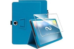 Heioloo Custodia per OPPO Pad SE/OnePlus Pad Lite 11.0" 2025 Cover in Pelle Case, + [1 Pezzi] Vetro Temperato Pellicola Protettiva [Auto Svegliati/Sonno][Supporto Funzione ] [Anti-Scratch] Blu