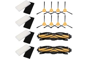 MIRTUX Kit de Recambios para Conga Excellence 990 - Incluye Rodillos Principales, Cepillos Laterales, Filtros - Recambios para Conga de Calidad - Accesorios para Conga - Repuestos para Conga
