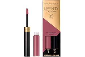 Max Factor, Lipfinity Lip Colour, Rossetto Lunga Durata E Gloss Idratante Con Applicazione Bifase, Nuance 310 Essential Violet, 2.3 Ml E 1.9 G
