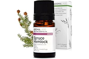 Aroma Labs - Huile Essentielle de Pruche 5 ml - Qualité thérapeutique et chémotype certifiés - Marque Française - 100% Pure et Naturelle - BIO certifiées ECOCERT, complètes et non modifiées