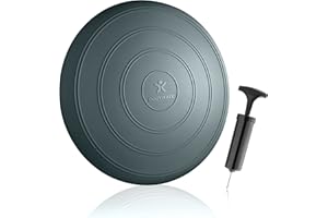 ‎BODYMATE BODYMATE Ballsitzkissen COMFORT inkl. Pumpe 33cm Durchmesser - Balance-Kissen, Sitzballkissen, Luftkissen, Balance Pad - Core-, Fitness-, Reha-, Koordinations- und Rückentraining