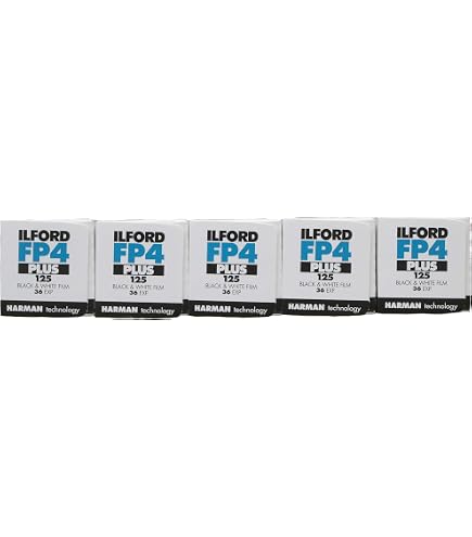 Ilford Pan F+ Schwarzweißfilm – 35 Mm, ISO 50, 36 Aufnahmen, 5er Pack