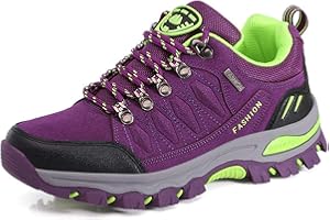 WOWEI Chaussures de Randonnée en Plein Air Imperméable Respirant Antidérapant Bottes de Trekking Promenades Voyages Sneakers pour Femme Hommes 36-47 EU