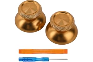 TOMSIN Metal Thumbsticks Ersatz Kit für PS5 Controller - Aluminium Joysticks Zubehör Kompatibel mit Playstation 5 DS Controller (Bronze)