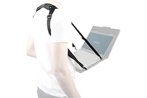 MOBILIS Tracolla facile da trasportare e afferrare con 4 punti di fissaggio, nero