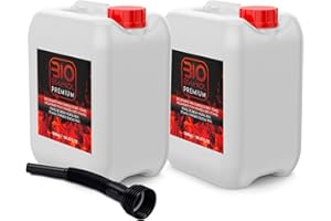 BIOETANOL PREMIUM 2 uds 5 litros Bioetanol con Embudo | Etanol Vegetal para Chimeneas 10l