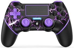 GEEBOND Wireless Controller for PS4, Gamepad Compatible with Playstation 4/Pro/PC, Anti-Slip Joystick with Starry Sky Pattern Design with Touchpad/Motion Motors/6-Axis Sensor/Audio Function