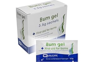 Qualicare 3.5g Burns Scalds Emergency First Aid Treatment Gel Sachets 25 Pack