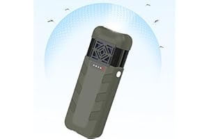 IEEILULU Repellente Elettrico, Portatile Anti Zanzare Elettrico con Funzione illuminazione, Batteria Ricaricabile 9600mAh, per esterni, campeggio, zaino in spalla