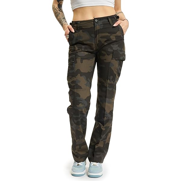 Urban Classics Cargobroek voor dames, hoge taille, cargo