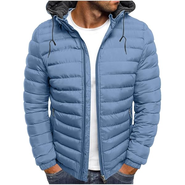 Doudoune Homme Hiver - Chaude, Légère Et Imperméable - Coupe Slim Avec Multiples Poches - Idéale Ville Et Plein Air - 7