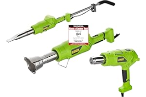 Kinzo Premium 3 in 1 bruciatore per erbacce, ecologico, senza gas, funzionamento elettrico, 2000 W, temperatura a scelta 60 °C o 650 °C