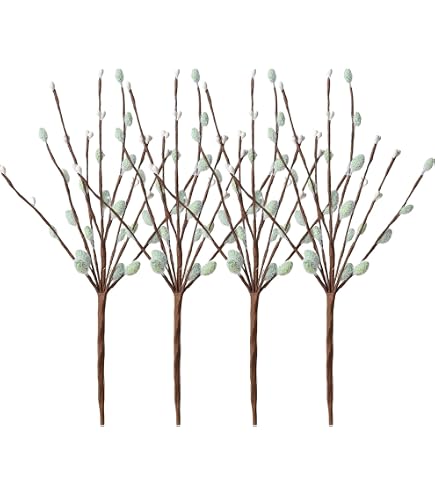 Amazon.de: Floratexx Knstlicher WEIDENKTZCHEN Bund ca 47cm.  Ktzchenweide, Palmktzchen-Zweige., Braun