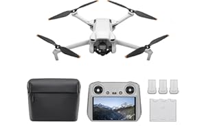 DJI Mini 3 Fly More Combo (con DJI RC) – Mini drone con fotocamera leggero e pieghevole con video in 4K HDR, autonomia di 38 minuti, Riprese verticali native e funzioni intelligenti, C0