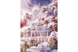 PANYI Castle Diamond Painting, 5D DIY Diamond Painting Kits, Diamond Painting, 5D Diamond Art, Diamond Art Kits with Rich Toolkit, Diamond Art Kit Full Drill for Kids Adults (30 * 40cm)