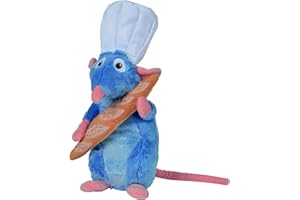 Disney- Soft Toy Ratatouille Peluche, Color Azul (Simba Toys 6315876323)