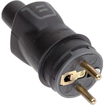 Legrand Stecker 2-polig 16 A – Mit 360° Kabeleinführung, Weiß, Für Verlängerungen Und Haushaltsgeräte
