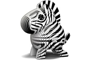 EUGY 011 Cebra. Eco-Friendly 3D Paper Puzzle