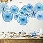 Special You party decorations items backdrop Paper Fans hanging for wall background , Photo Booth, Round Pattern Paper…