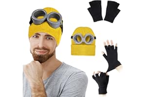 WINRIC Minion Goggles,Glasses Goggle Eyes Glasses Fancy Dress Costume Funny Decorative Yellow Men Cosplay Costume Party Supplies Decoration