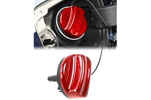 SHSBSCAR Dry Carbon Fiber Fuel Tank Filler Cap To Protect The Decoration Kit, Suitable For Bmw E90 F30 F10 1 2 3 4 5 6 7 X1 X3 X4 X5 X6 Z M Series - Red