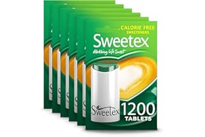 Sweetex, Zero Calorie, 1200 Tablets X 6, 7200 Tablets Total, Sweetener, Artificial, Calorie-Free, Maintains Healthier Lifestyle, Helps Slimming, Sugar Substitutes, Baking Supplies