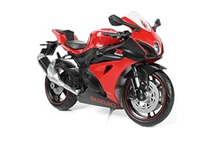 Risopen 1/12 Suzuki 1000R Motorrad Modell Toy Mini Alloy Metal Diecast Motorcycle Model Red Motorrad Modell Toy Sport Motorcycle Racing Model Collection Gift for Men Kid Boy...