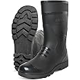 Elecant Gumboot For Men Flexible PVC, Puncture & Tear Resistant, 2F 12 Inch Black Anti-Static,Anti-Slip,Oil/Water/Acid Resistance,Labour/Worker Purpose for Men