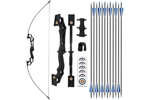 ‎REAWOW REAWOW Bogenschießen Recurve Bogen Pfeil Und Bogen Set 30Lbs Übungspfeile Zielübungen Outdoor-Sport Kreatives Geschenk Für Anfänger Effektive Schutzausrüstung