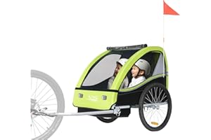 Tiggo VS 50201 Remorque pour Enfants Remorque de Velo Biplace Enfants Tout-Terrain