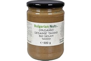 ‎BULGARIAN NUTS 500 g Bio-Sesambutter, Frei von - Gluten, Zusätze, Salz, Zucker, Palmfett
