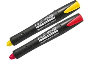 Pica 990 Permanent-Marker Visor Set, Rot
