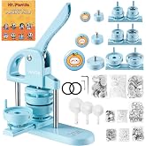 VEVOR Sheet Metal Making Machine 0.984/1.260/58mm Plastic Pin Press | with 300 Sets of Buttons Circular Cutter, DIY Machine f