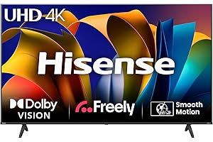 Hisense 65 Inch 4K Smart TV 65E6NTUK - Dolby Vision, Game Mode PLUS with 60Hz VRR ALLM, Smooth Motion, AI Sports Mode, Vidaa OS with Freely, Youtube, Netflix and Disney+ & Now TV (2024 Model)